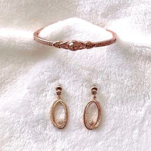 NWOT Rose Gold Jewelry Set